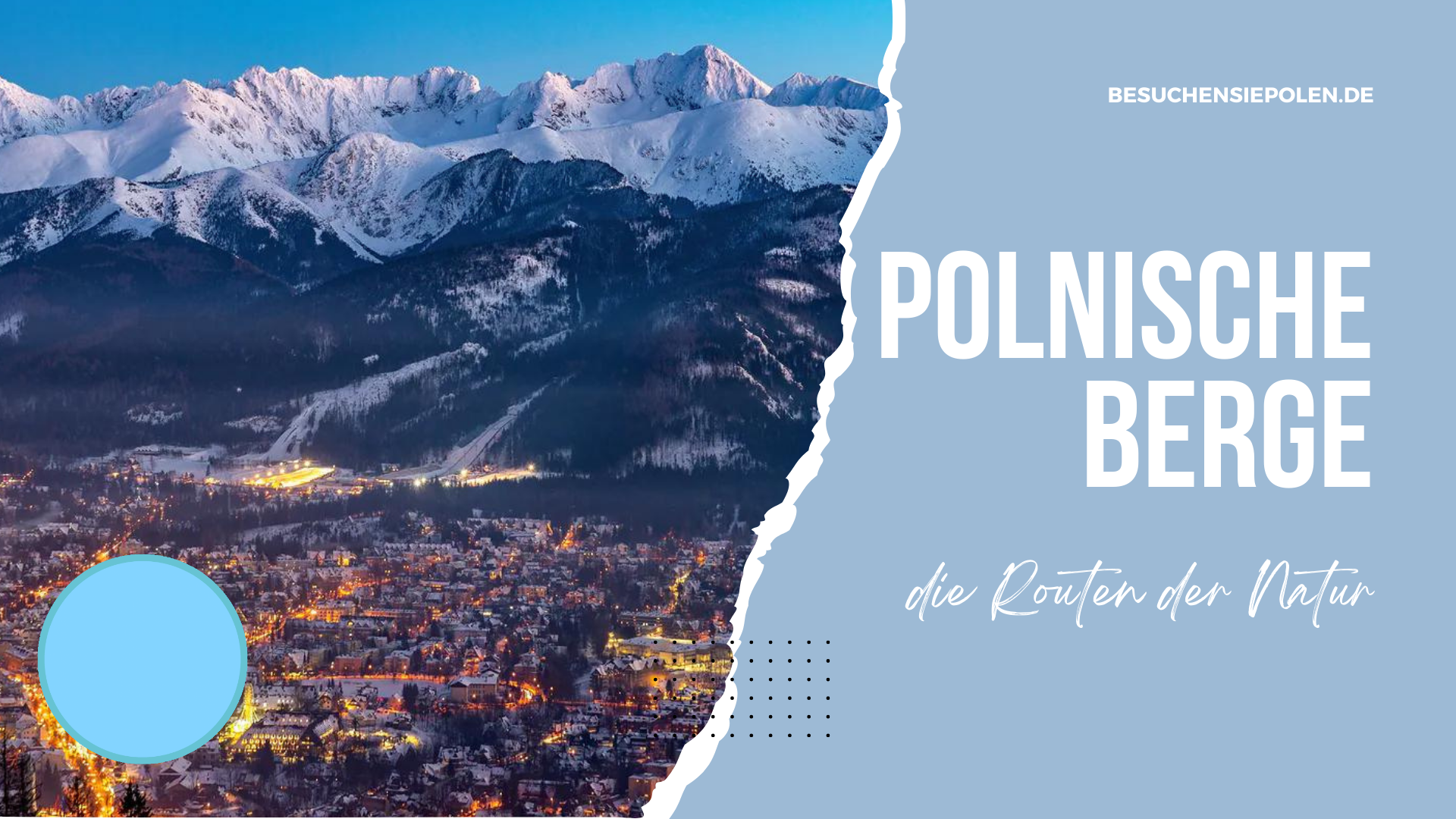 Polnische Berge die Routen der Natur